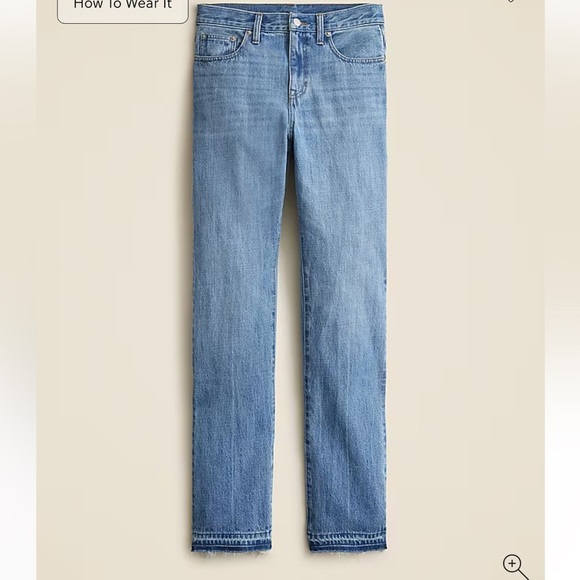 J Crew Mid-rise straight jean in Elise Wash - Picture 4 of 11